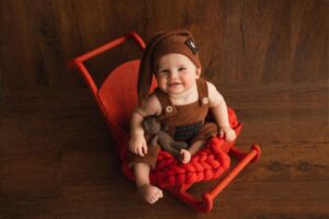 Newborn Red Wooden Sleigh Propsly on Etsy