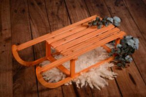 Newborn Wooden Sled NewbornStudioProps on Etsy