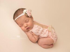 Newborn Baby Girl Lace Romper Outfit OlgaBabyProps on Etsy