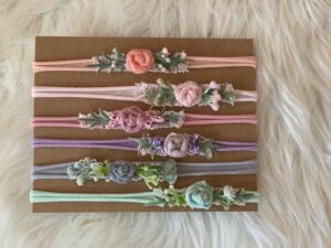 Newborn Dainty Rose Headbands Jillyheadbands on Etsy